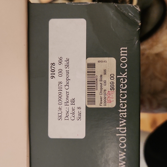 Coldwater Creek Flower Chopout Slides - Picture 4 of 4